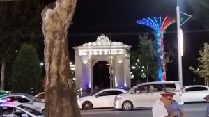 Центр Душанбе. Ночной обзор