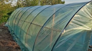 Самодельная теплица  из пнд 9х3.