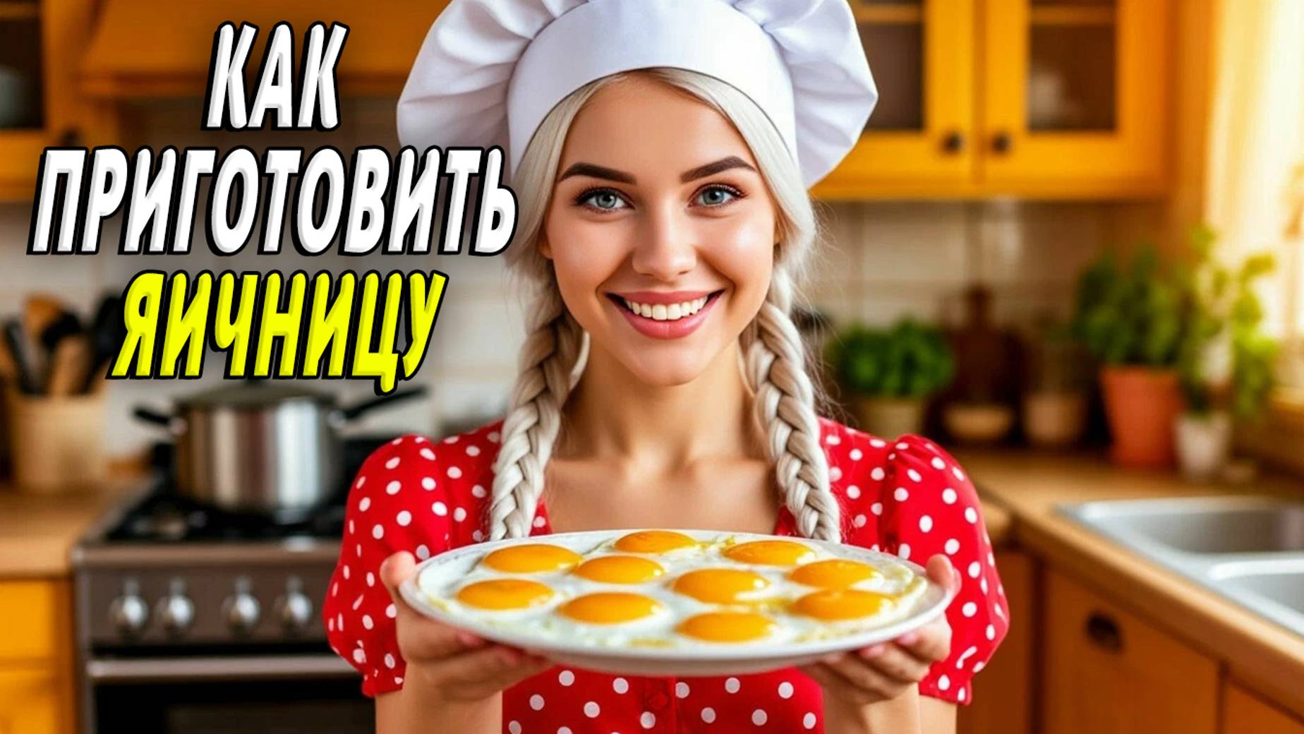 Как приготовить яичницу. Рецепт яичницы смотреть онлайн