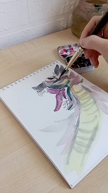 Небольшой эскиз- фантазия 🐉 #арт #художник #дизайн #творчество #эскиз #картина #рисунок смотреть онлайн