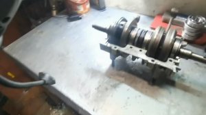 Перебрать коленвал на снегоходе буран .#буран #коленвал .