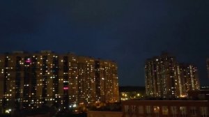 Ночная гроза в Санкт-Петербурге (25.05.2025).