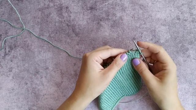 Две лицевые петли с наклоном вправо смотреть онлайн