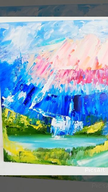 Картина "Вулкан и озеро" смотреть онлайн