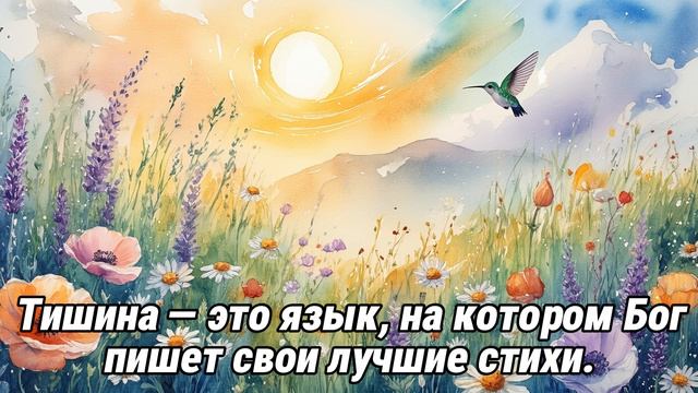 Тишина - это язык бога. смотреть онлайн