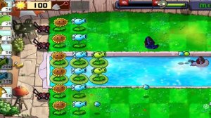 Прохождение 3 уровень/Растения Против Зомби/Дневной бассейн
