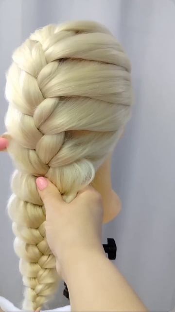 Как придать объём косе? Объёмная коса. Красивая коса.