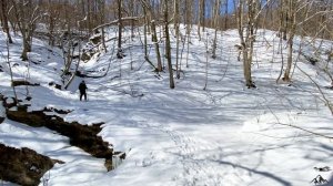 Зимний поход в Курджиново. Водопад Бескес, Каменный Гр
