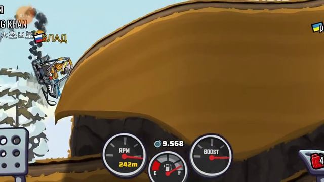 Hill Climb Racing 2 Горный Кубок. Снегоход