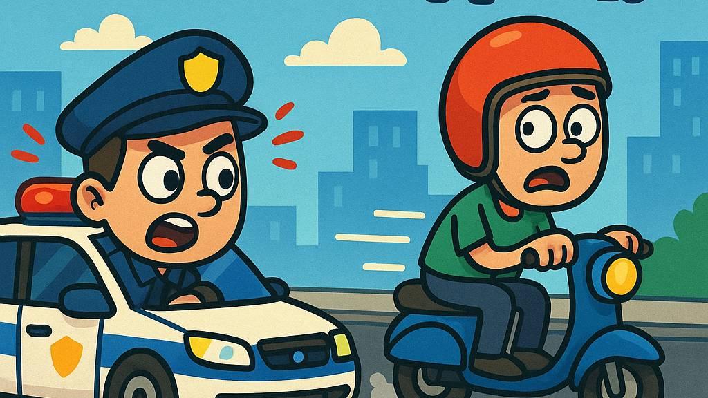 ГОНИМСЯ ЗА МОПЕДОМ!  Почему он убегает?!