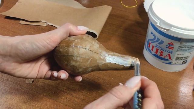 Papier Mache DIY Pears. Декор - Груші Пап'є маше смотреть онлайн