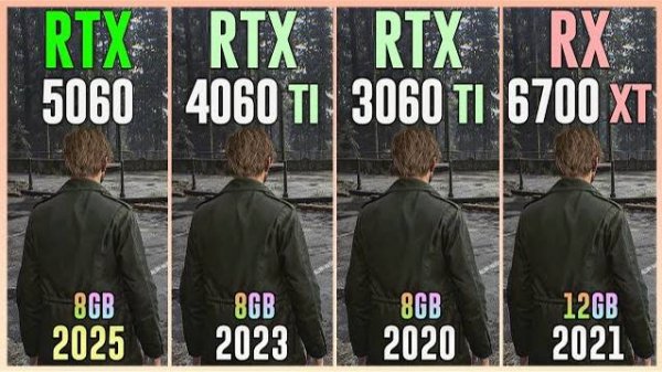 RTX 5060 vs RTX 4060 TI vs RTX 3060 TI vs RX 6700 XT - Test in 20 Games