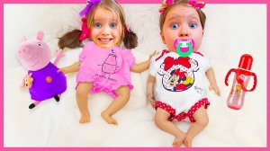 Милана не хочет делиться конфетами с младшей сестрой