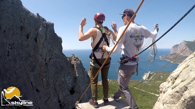 Дмитрий Ilias-kay Rope jumping with Skyline x-team in Crimea смотреть онлайн