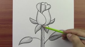 Лёгкий рисунок розы: как поэтапно нарисовать розу простым способом — простой карандашный рисунок