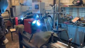 Сварочный вращатель горизонтальный с проходным шпинделем