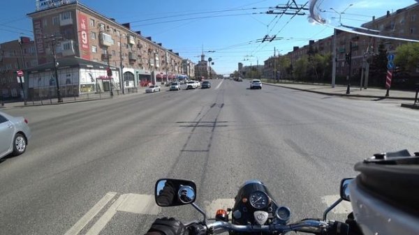 Самый широкий угол камеры. Просто катаюсь по городу на мотоцикле урал