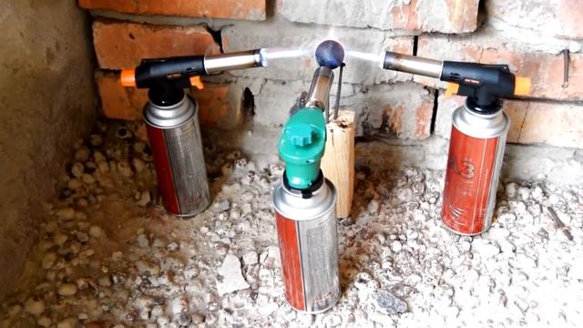 РАСКАЛЁННЫЙ ШАР И 110 СЛОЕВ ПЕНОПЛАСТА   5 МЕТРОВ