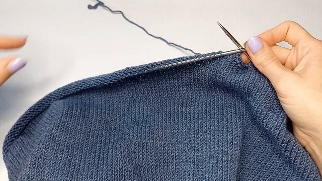 Школьный джемпер спицами/ V-образная горловина/ без швов /рост 134-140 см/ возраст 12-14 лет/Часть смотреть онлайн