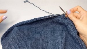 Школьный джемпер спицами/ V-образная горловина/ без швов /рост 134-140 см/ возраст 12-14 лет/Часть