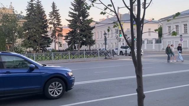 Красивый закат в самом центре Казани, вечерняя прогулка | Эглет