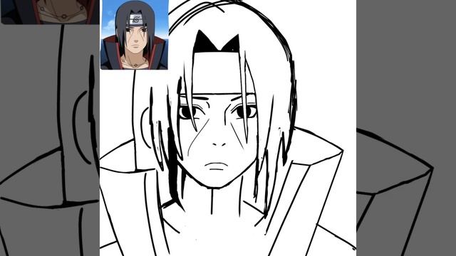 нарисовал Итачи из аниме Наруто смотреть онлайн