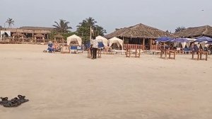 Вечерний отдых на пляже индий. океана, Бенаулим, Гоа. М?