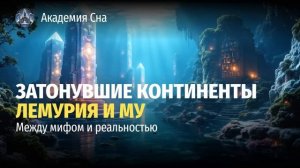 🌙 Лекция для сна 💎 Затонувшие континенты Лемурия и М