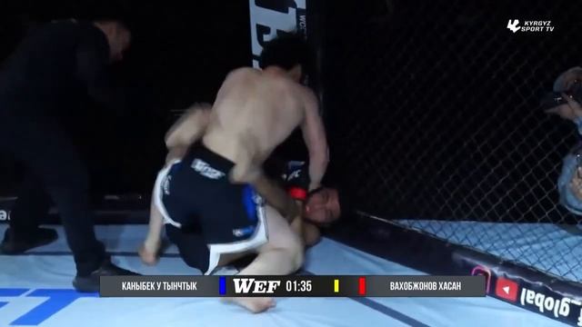 WEF130 Каныбек уулу Тынчтык kg  против Вахобжонов Хасан uzb