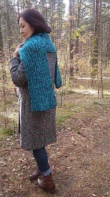 Длинный шарф английской резинкой . Осень-зима 2020 от бренда MaeVa 🍁 смотреть онлайн