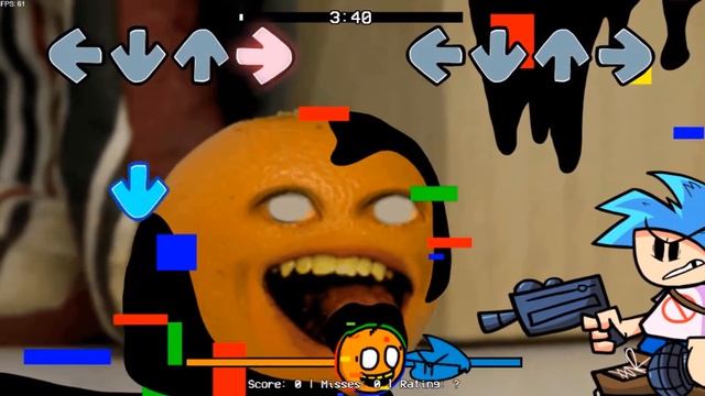 FNF Бойфренд против надоедливого апельсина глитч. Вирус ФНФ