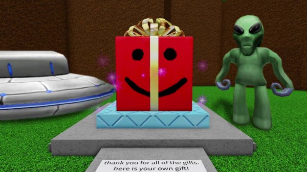 ПОДАРОК ИНОПЛАНЕТЯН В САМАЯ ПРОСТАЯ ИГРА НА РОБЛОКСЕ!