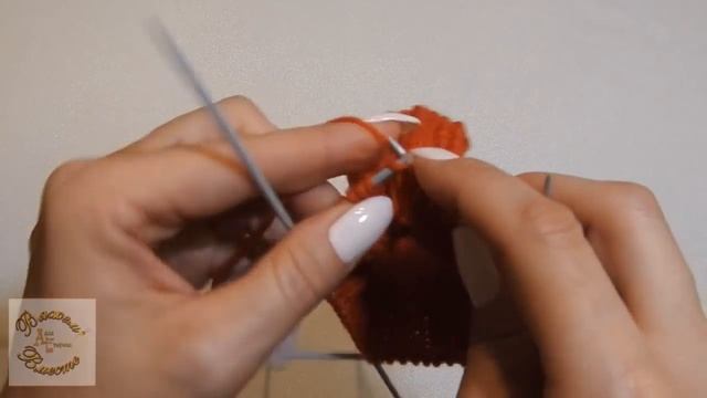 Тапочки следки с ромбами связаны спицами. 1-ЧАСТЬ смотреть онлайн