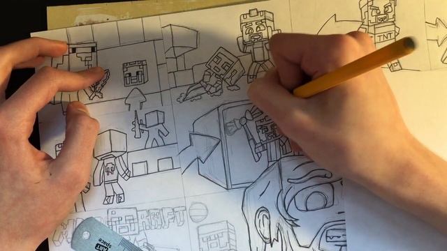 Потратил 50 часов на рисования Майнкрафт Аида Рисую превью Аида Minecraft Art Рисунок смотреть онлайн