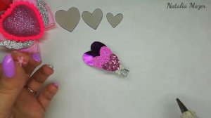 5 простых способа сделать заколки-Валентинки для одноклассниц/DIY Natalia Mazer