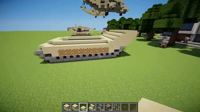 Как построить танк в Minecraft M1 Abrams смотреть онлайн