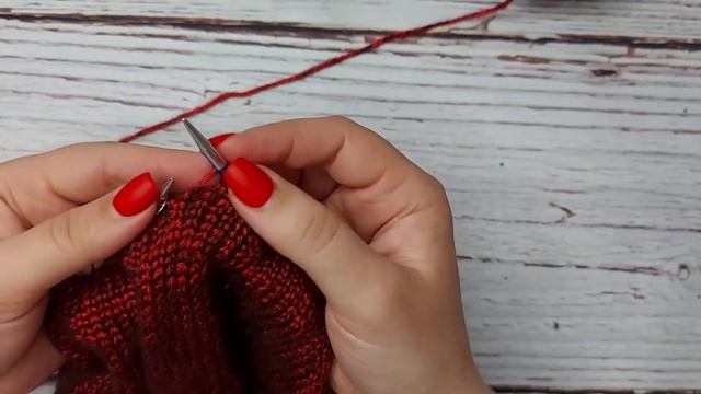 МК. Шапочка бини спицами для начинающих. смотреть онлайн