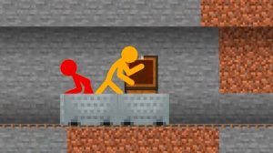 анимация против майнкрафт 2 сезон 1 серия "спуск с горы"