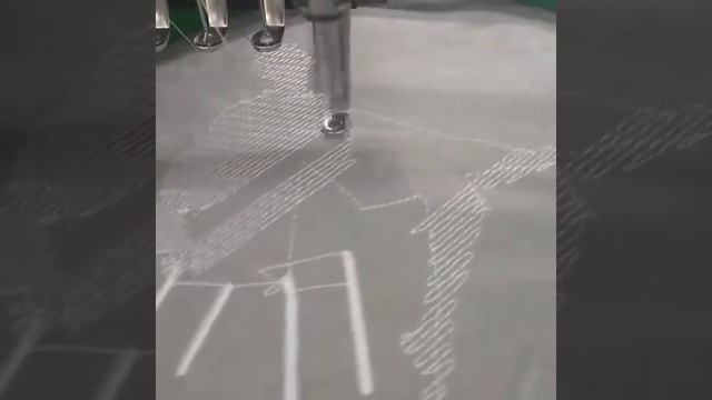 Работа вышивальной машинки Yehi после ремонта и сборки .