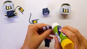 Энн фигурка из бумаги Дроны - Убийцы Шаблон Эна из бума