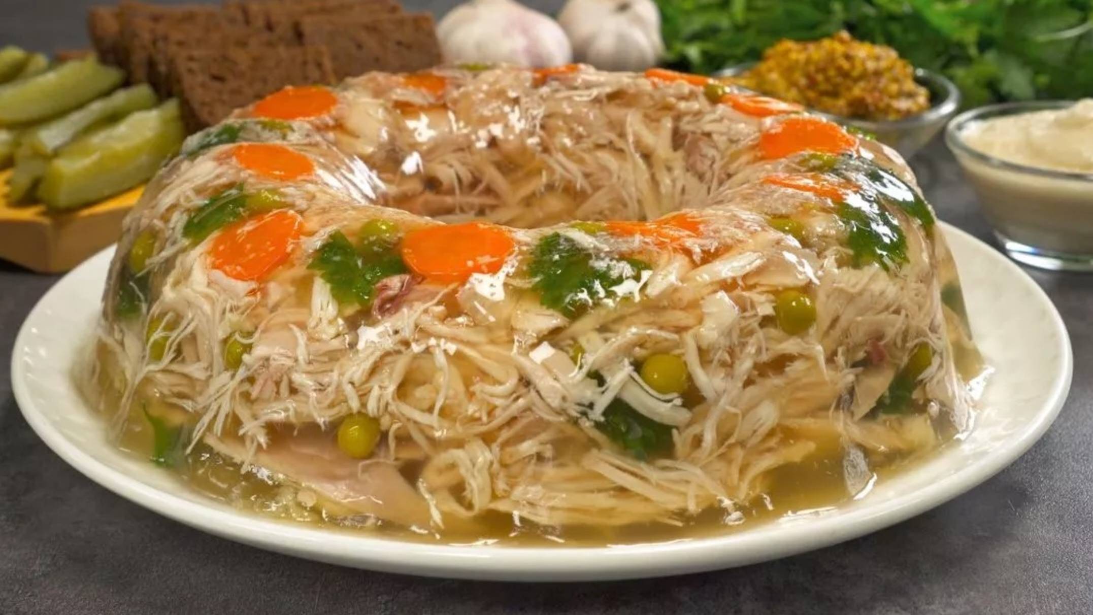 ХОЛОДЕЦ ИЗ КУРИЦЫ - вкусно, аппетитно, красиво и празднично! Рецепт от Всегда Вкусно! смотреть онлайн