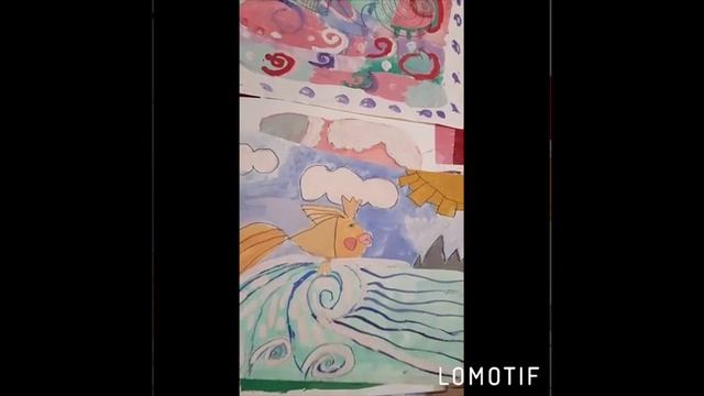 Рисунки красками и гуашью