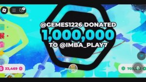 Жаль что это фейк! УДАР МОЛОТОМ!!! ДОНАТ ОДНОГО МИЛЛИОНА РОБУКСОВ ПОД ФОНК!!! Робуксы плиз донат