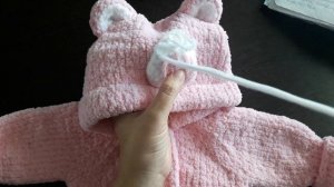 МК комбинезона Мишка 🐻🧸мордочка и шнурок.