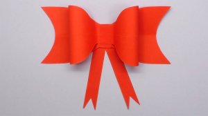 Как сделать Бантик из бумаги | Простой Бант своими руками