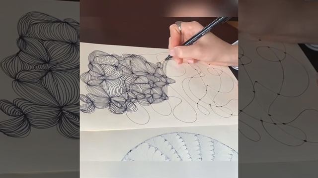 3Д рисунок линиями. 3D drawing with lines. смотреть онлайн