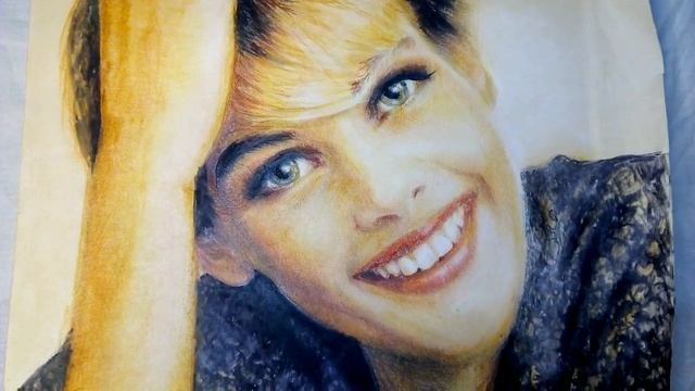 Краткий обзор,портрет в смешанной технике. смотреть онлайн