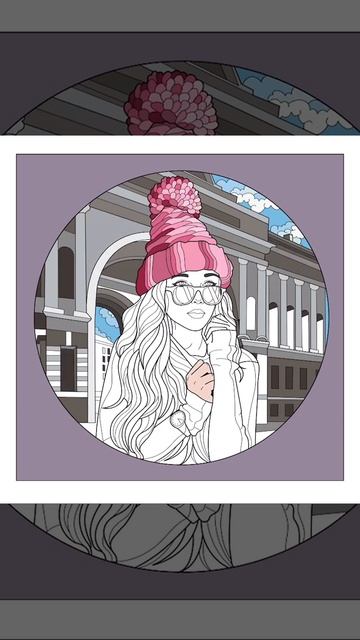 Раскраска на телефоне💥красивая девушка💥приложение Happy color смотреть онлайн