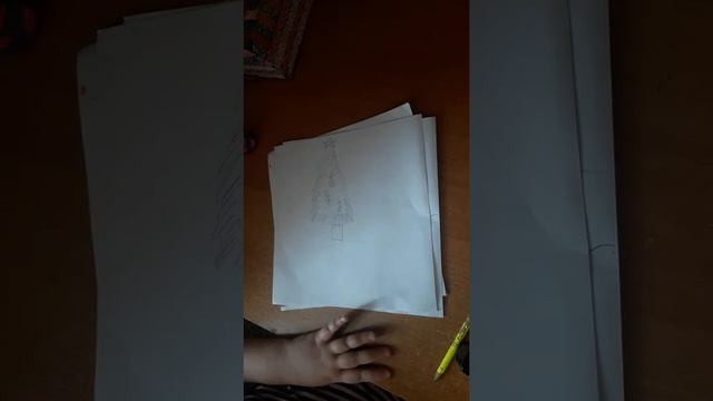 , Как нарисовать елочку красивую легко и просто когда вам надо срочно сделать быстро смотреть онлайн