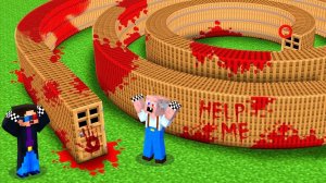 😵МЫ НАШЛИ САМУЮ ДЛИННУЮ СПИРАЛЬНУЮ ДВЕРЬ В МАЙНКРАФТ! ШЕДИ MINECRAFT